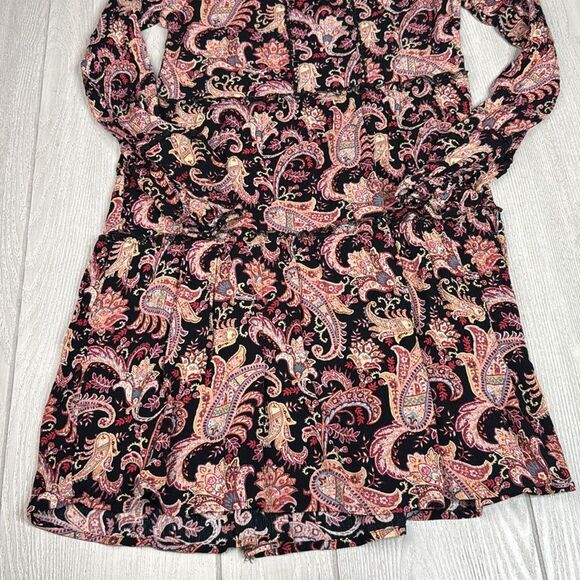 Knox Rose boho dress, paisley print on black, Small - Picture 8 of 11